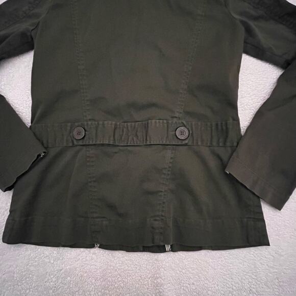 Volcom Military Style Green Button Jacket Women’s Sz SM - Picture 7 of 12